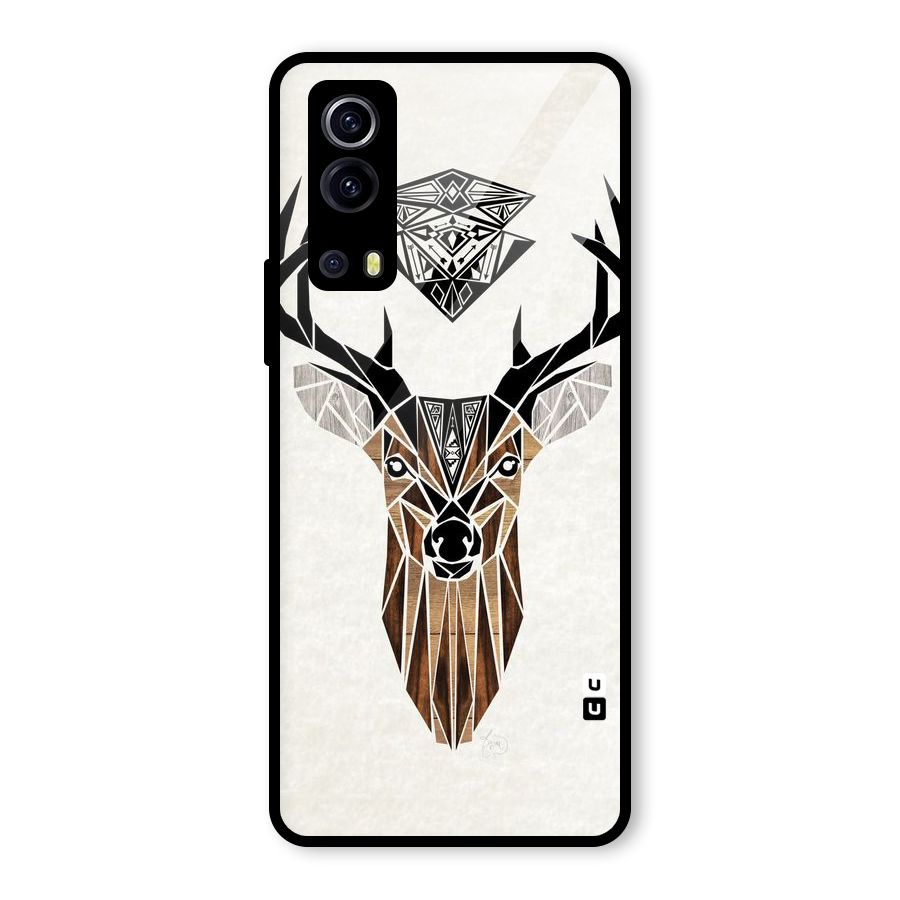 Aesthetic Deer Design Glass Back Case for Vivo iQOO Z3