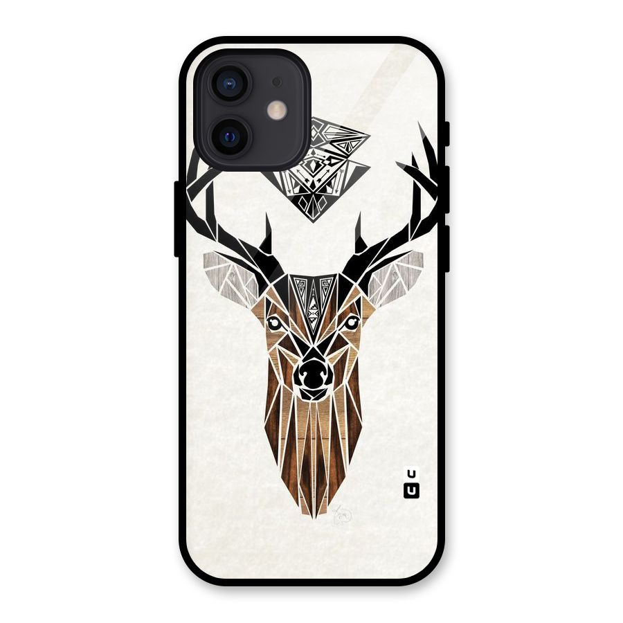 Aesthetic Deer Design Glass Back Case for iPhone 12