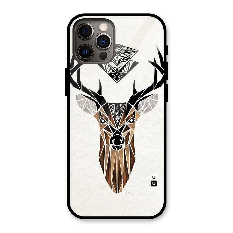 Aesthetic Deer Design Glass Back Case for iPhone 12 Pro