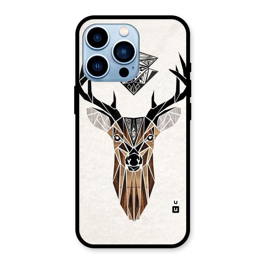Aesthetic Deer Design Glass Back Case for iPhone 13 Pro