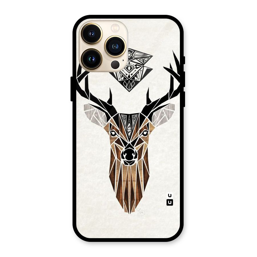 Aesthetic Deer Design Glass Back Case for iPhone 13 Pro Max