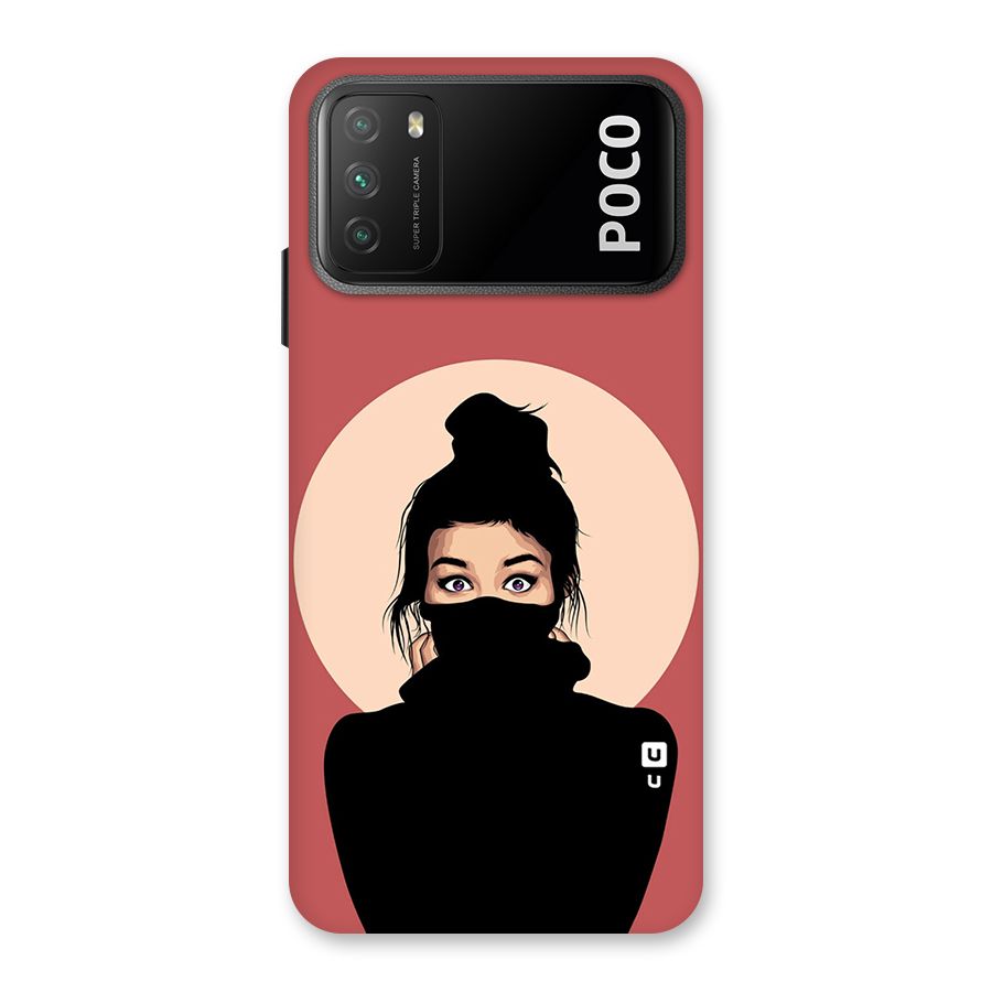 Aesthetic Digital Art Girl Back Case for Poco M3