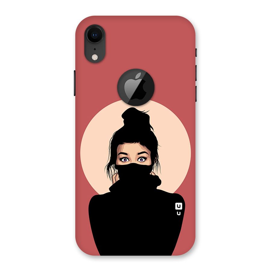 Aesthetic Digital Art Girl Back Case for iPhone XR Logo Cut