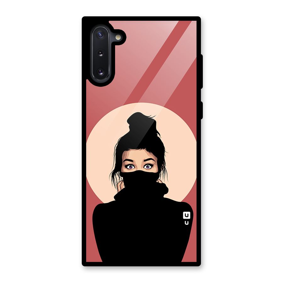 Aesthetic Digital Art Girl Glass Back Case for Galaxy Note 10
