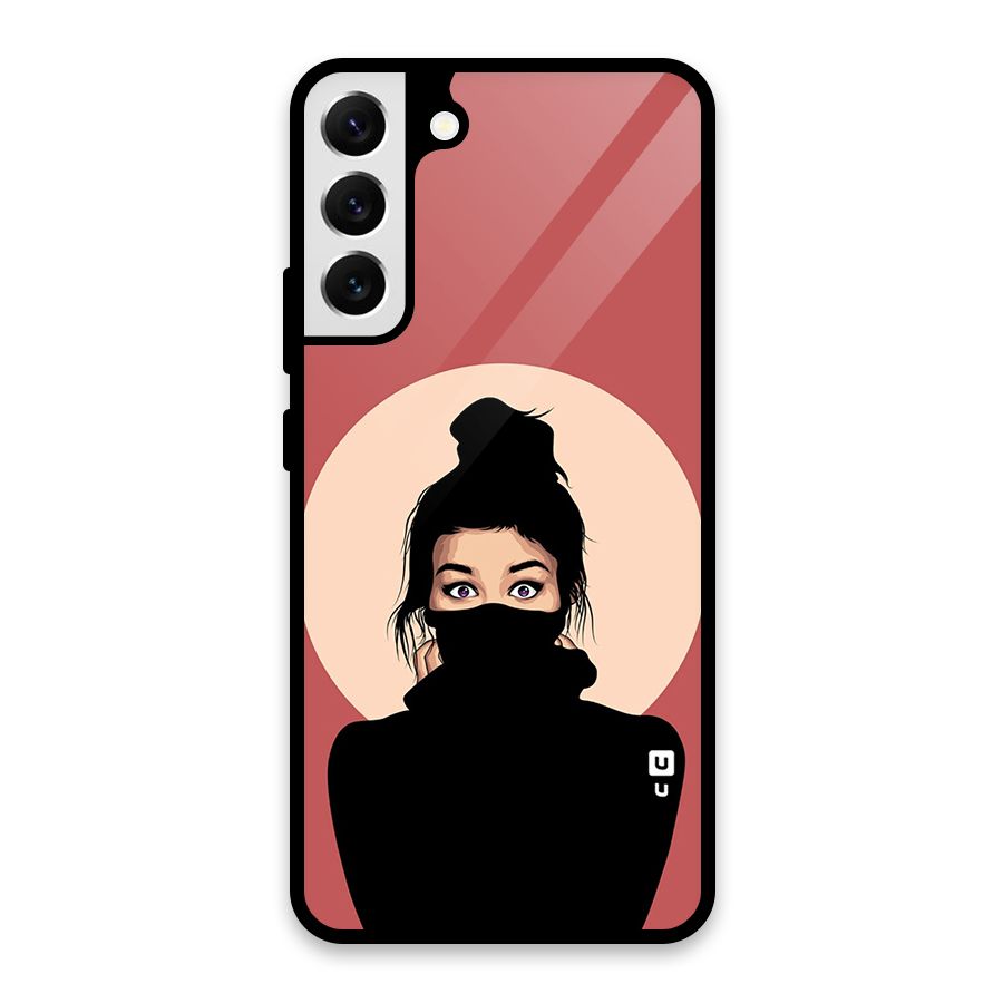 Aesthetic Digital Art Girl Glass Back Case for Galaxy S22 Plus 5G