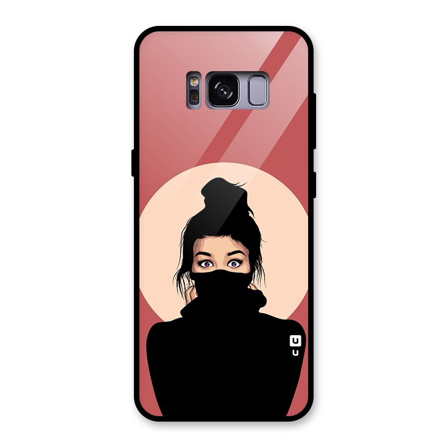 Aesthetic Digital Art Girl Glass Back Case for Galaxy S8