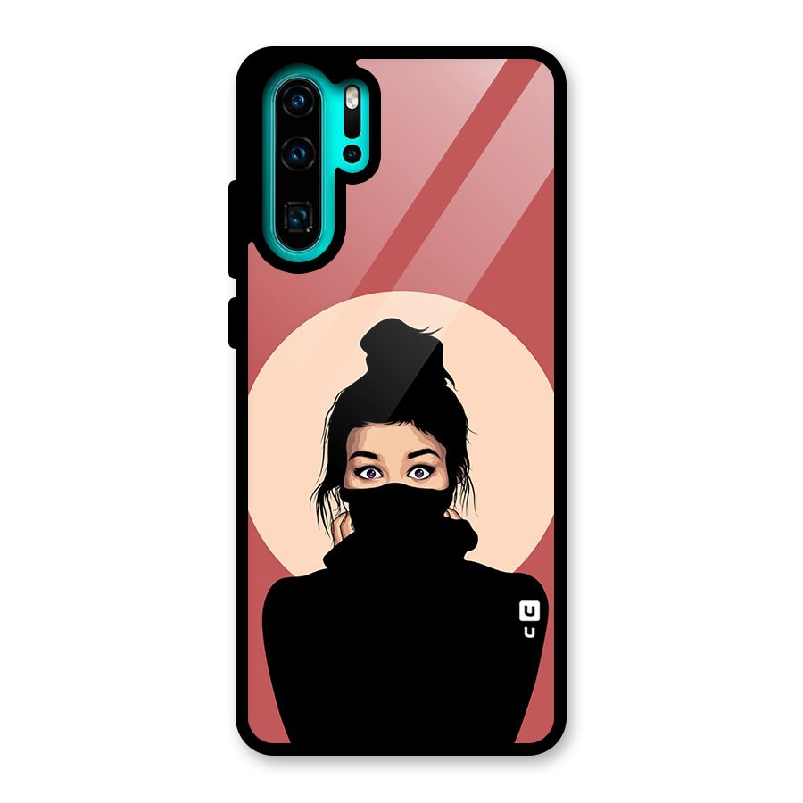 Aesthetic Digital Art Girl Glass Back Case for Huawei P30 Pro