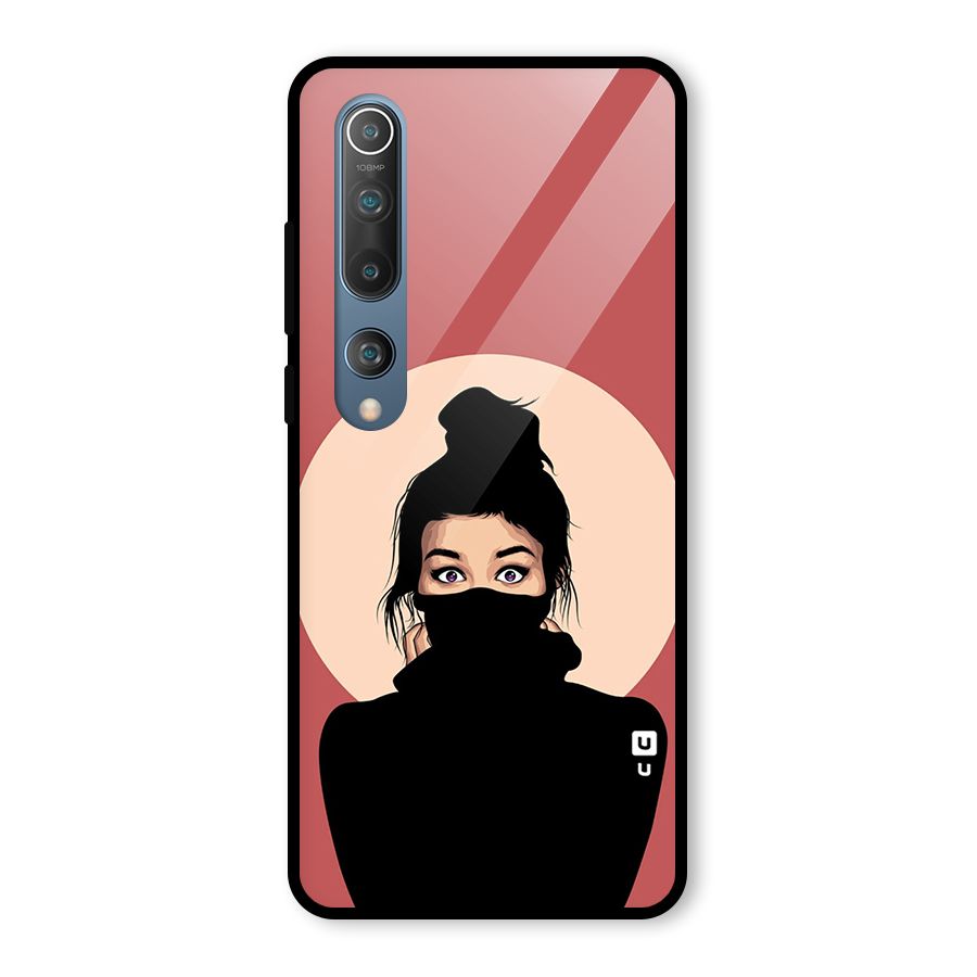 Aesthetic Digital Art Girl Glass Back Case for Mi 10