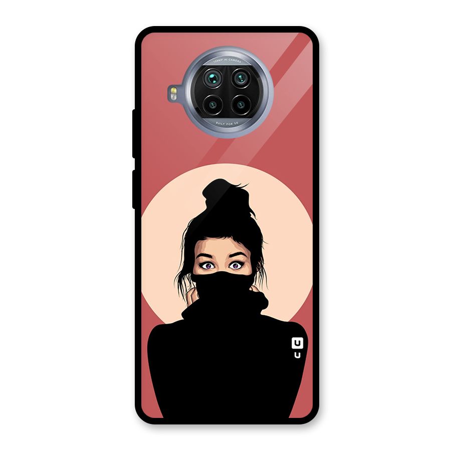 Aesthetic Digital Art Girl Glass Back Case for Mi 10i