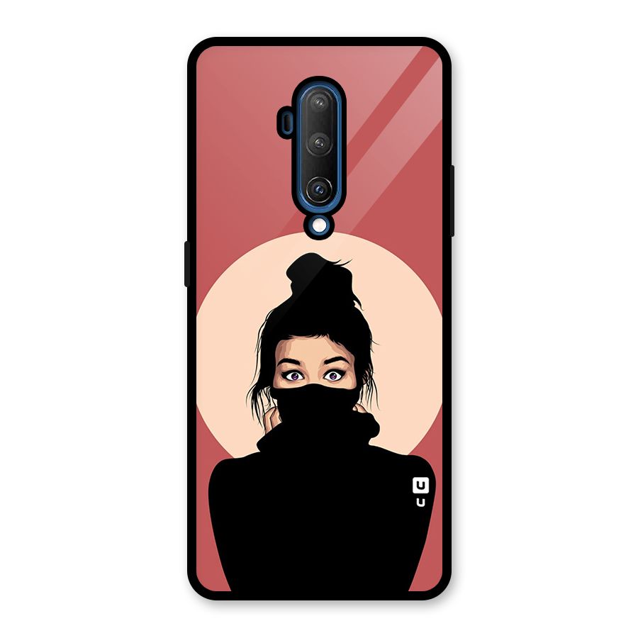 Aesthetic Digital Art Girl Glass Back Case for OnePlus 7T Pro