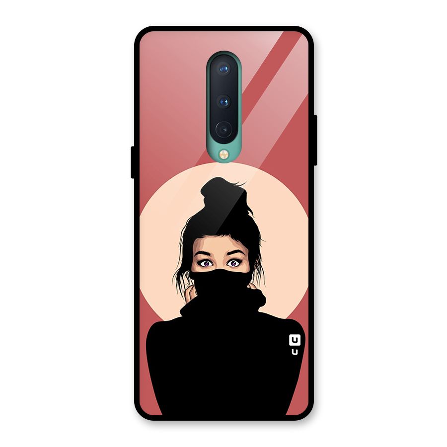 Aesthetic Digital Art Girl Glass Back Case for OnePlus 8