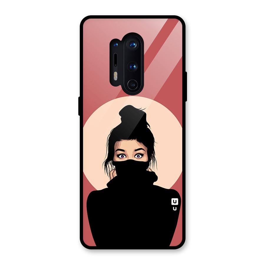 Aesthetic Digital Art Girl Glass Back Case for OnePlus 8 Pro
