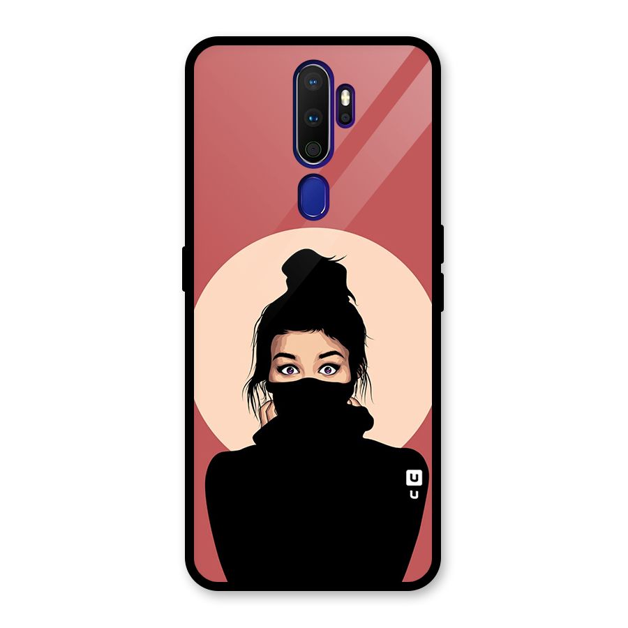 Aesthetic Digital Art Girl Glass Back Case for Oppo A9 (2020)