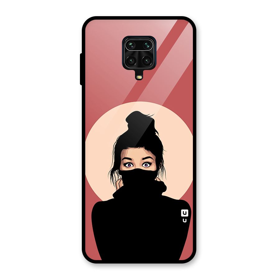 Aesthetic Digital Art Girl Glass Back Case for Poco M2 Pro