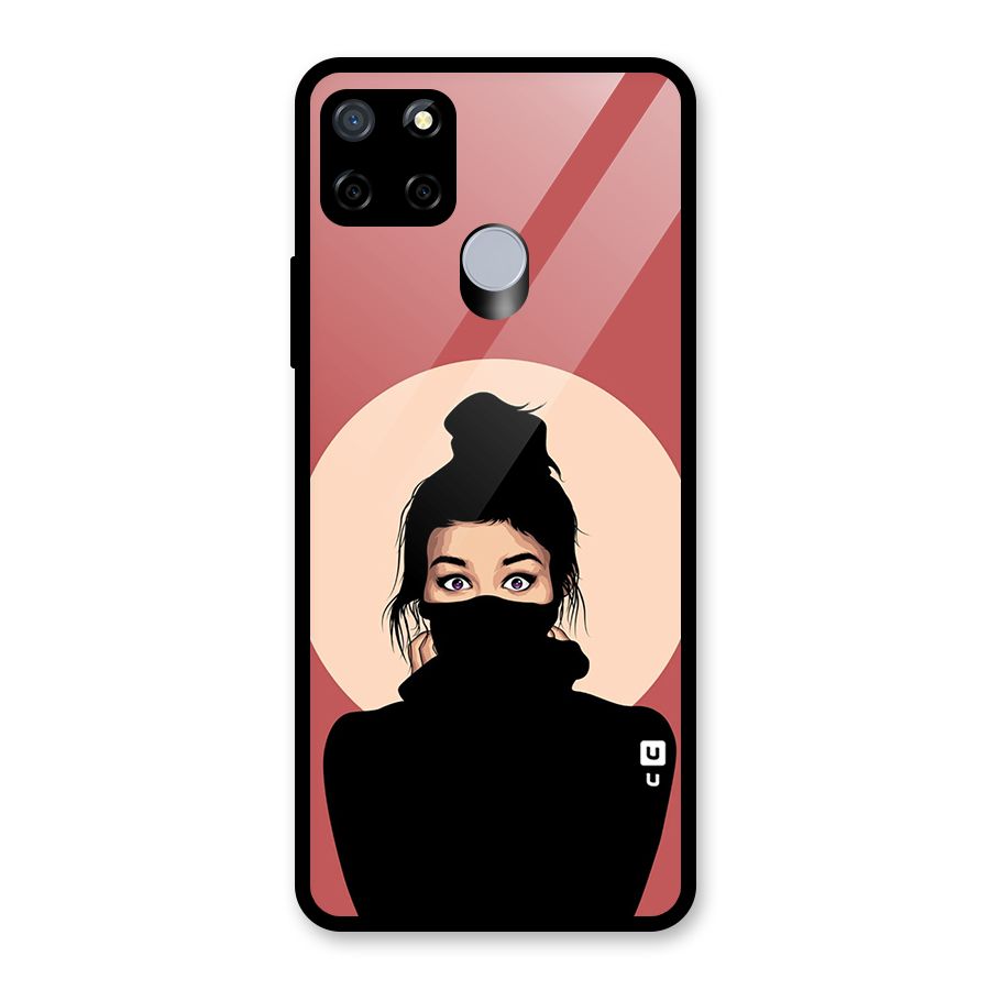 Aesthetic Digital Art Girl Glass Back Case for Realme Narzo 20