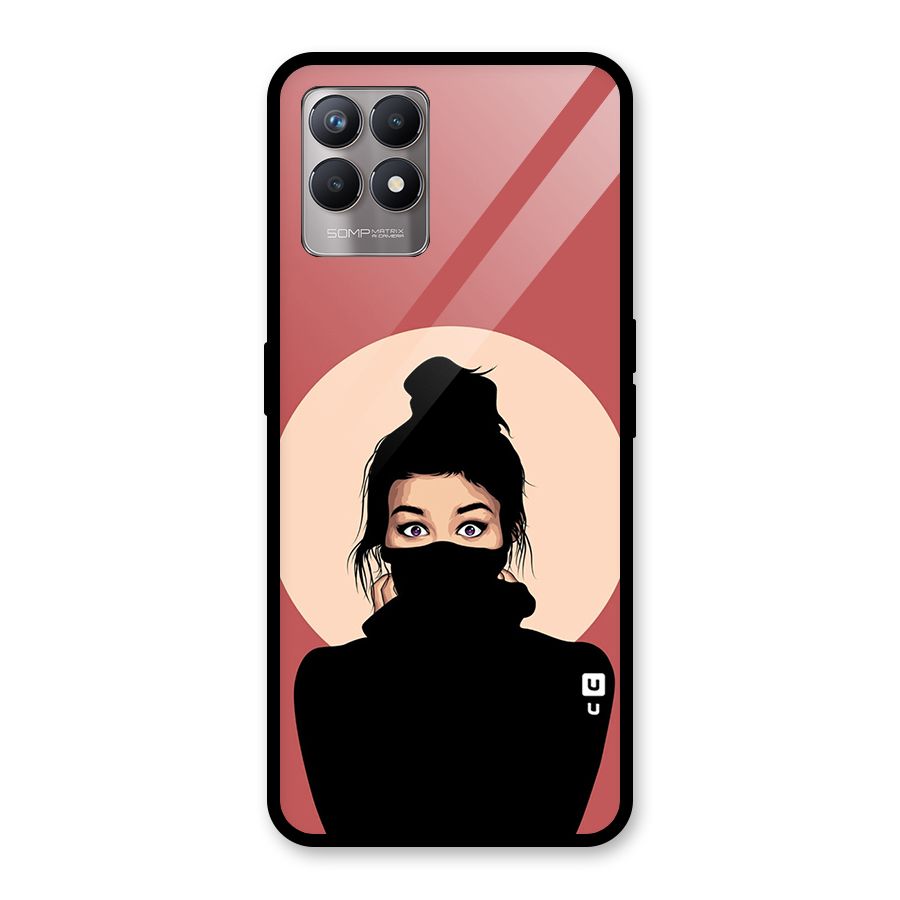 Aesthetic Digital Art Girl Glass Back Case for Realme Narzo 50