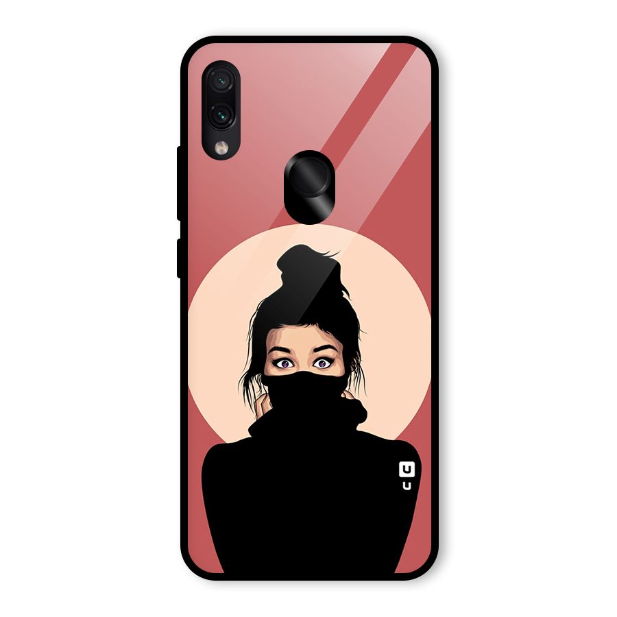 Aesthetic Digital Art Girl Glass Back Case for Redmi Note 7