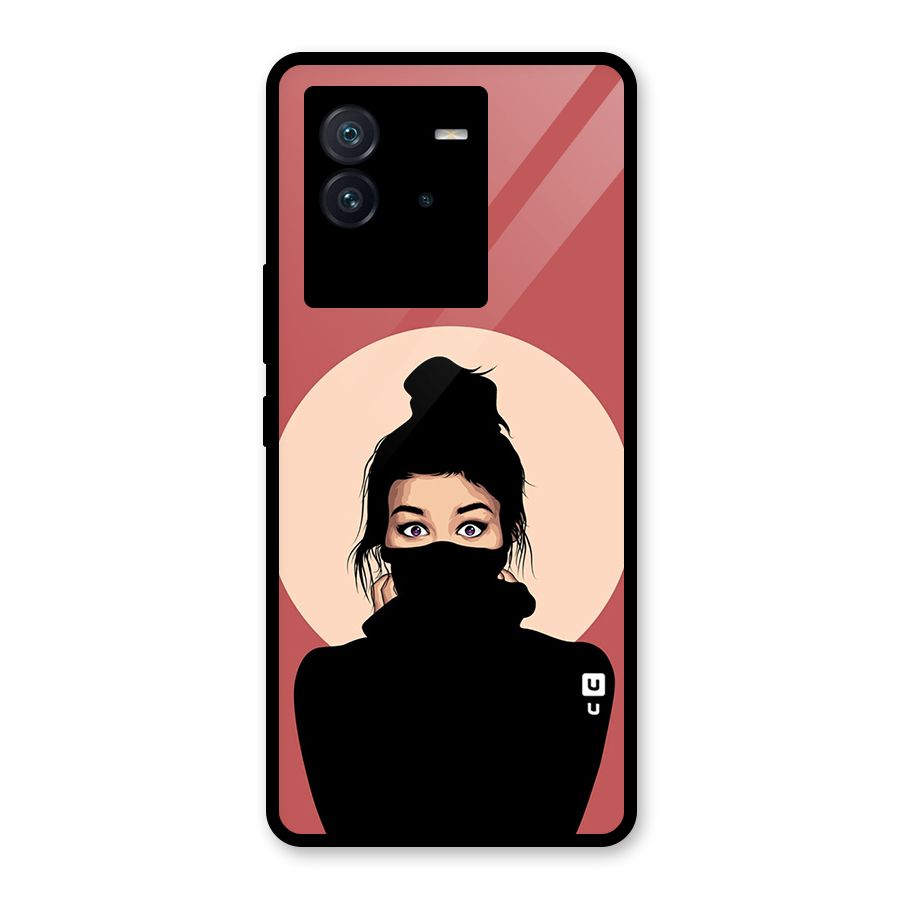 Aesthetic Digital Art Girl Glass Back Case for Vivo iQOO Neo 6 5G