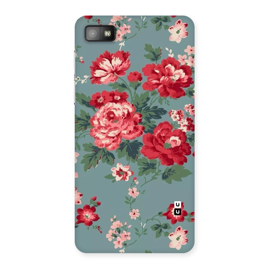 Aesthetic Floral Red Back Case for Blackberry Z10