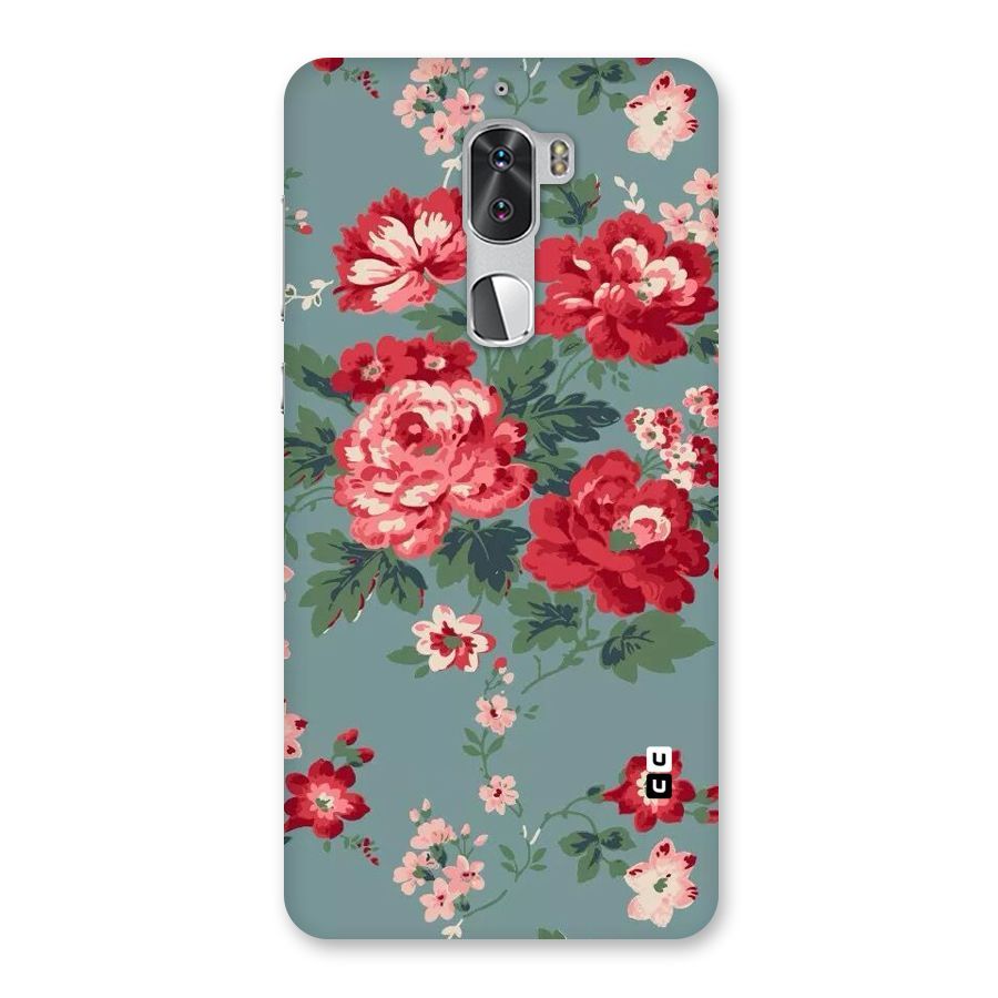 Aesthetic Floral Red Back Case for Coolpad Cool 1