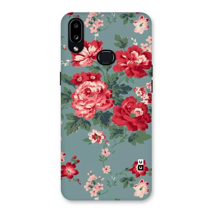 Aesthetic Floral Red Back Case for Galaxy A10s