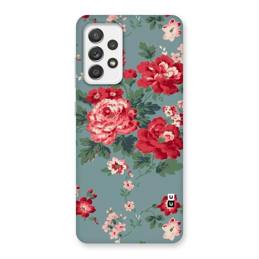 Aesthetic Floral Red Back Case for Galaxy A52