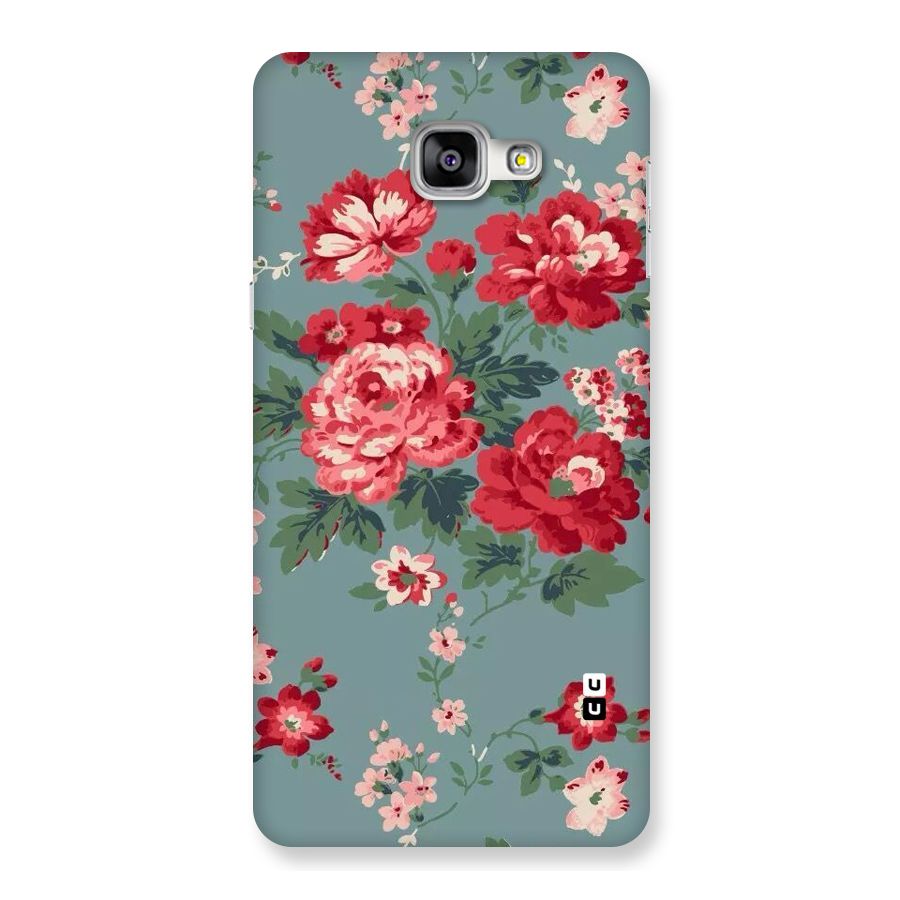 Aesthetic Floral Red Back Case for Galaxy A9