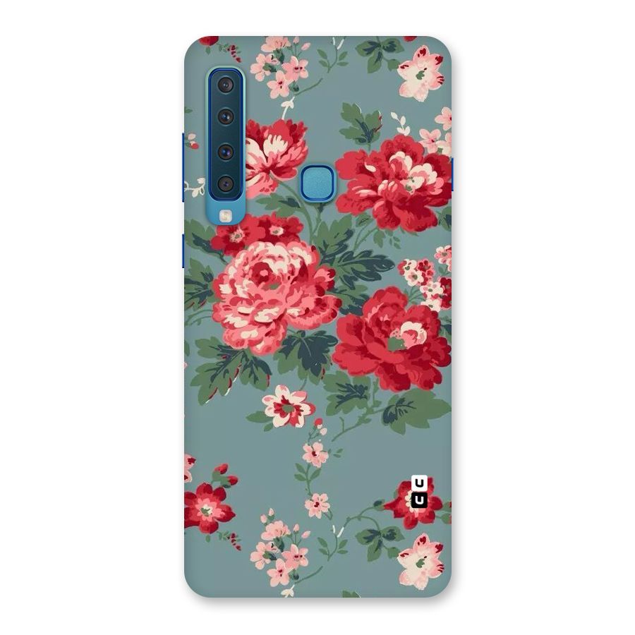 Aesthetic Floral Red Back Case for Galaxy A9 (2018)