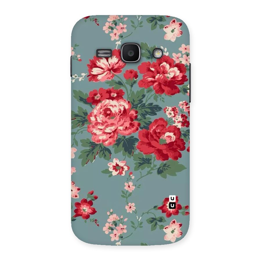 Aesthetic Floral Red Back Case for Galaxy Ace 3