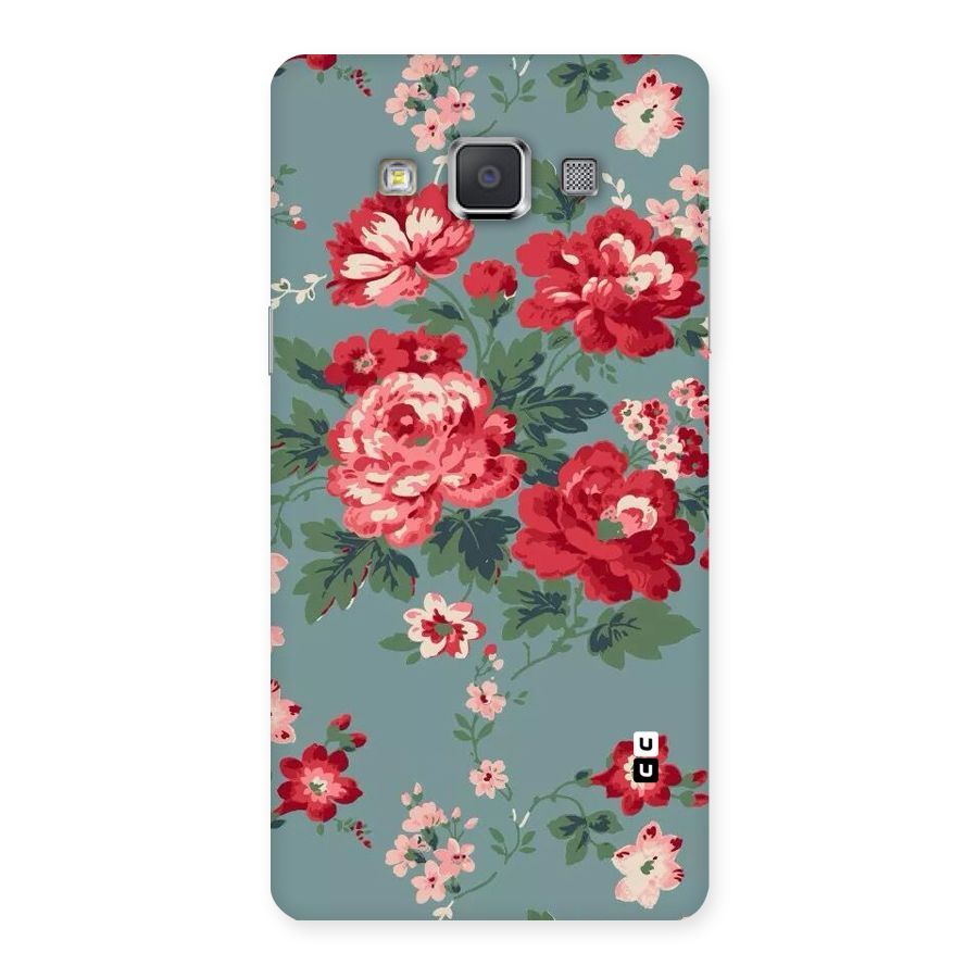 Aesthetic Floral Red Back Case for Galaxy Grand 3