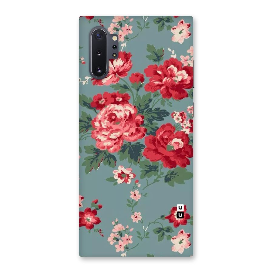 Aesthetic Floral Red Back Case for Galaxy Note 10 Plus