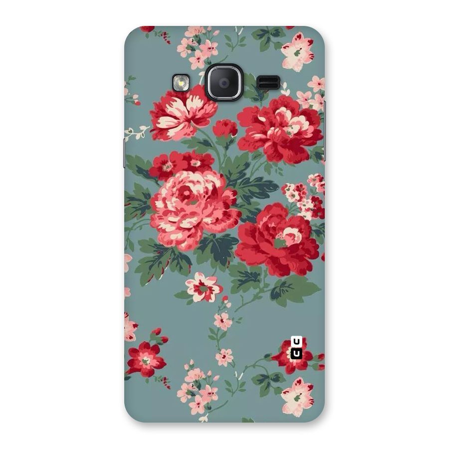 Aesthetic Floral Red Back Case for Galaxy On7 2015