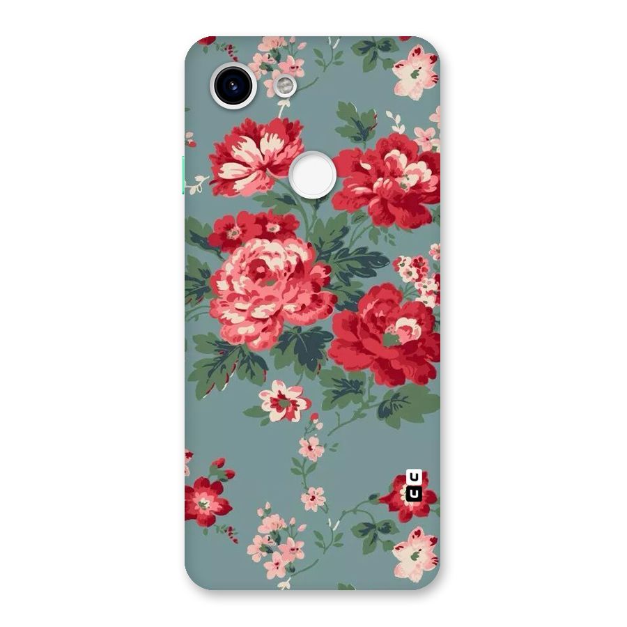 Aesthetic Floral Red Back Case for Google Pixel 3