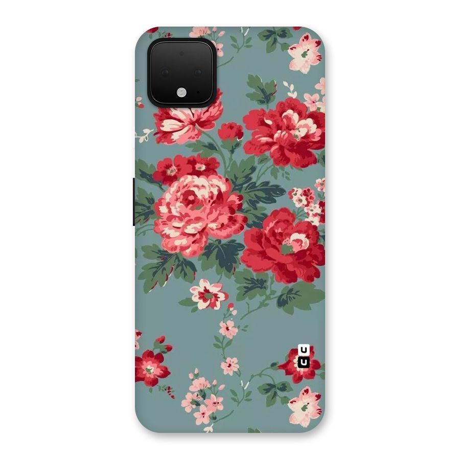 Aesthetic Floral Red Back Case for Google Pixel 4 XL