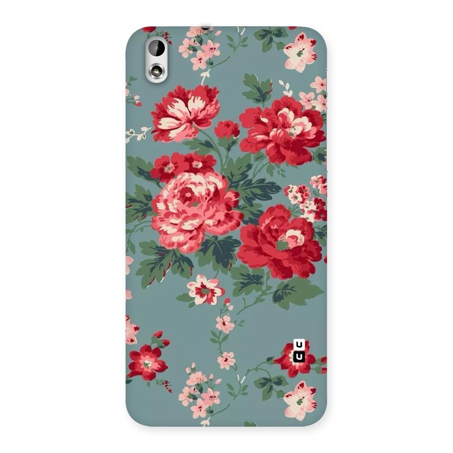 Aesthetic Floral Red Back Case for HTC Desire 816
