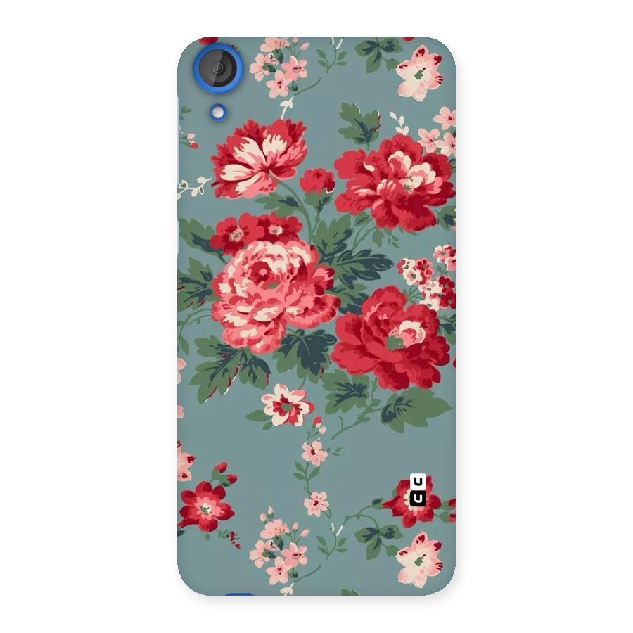 Aesthetic Floral Red Back Case for HTC Desire 820