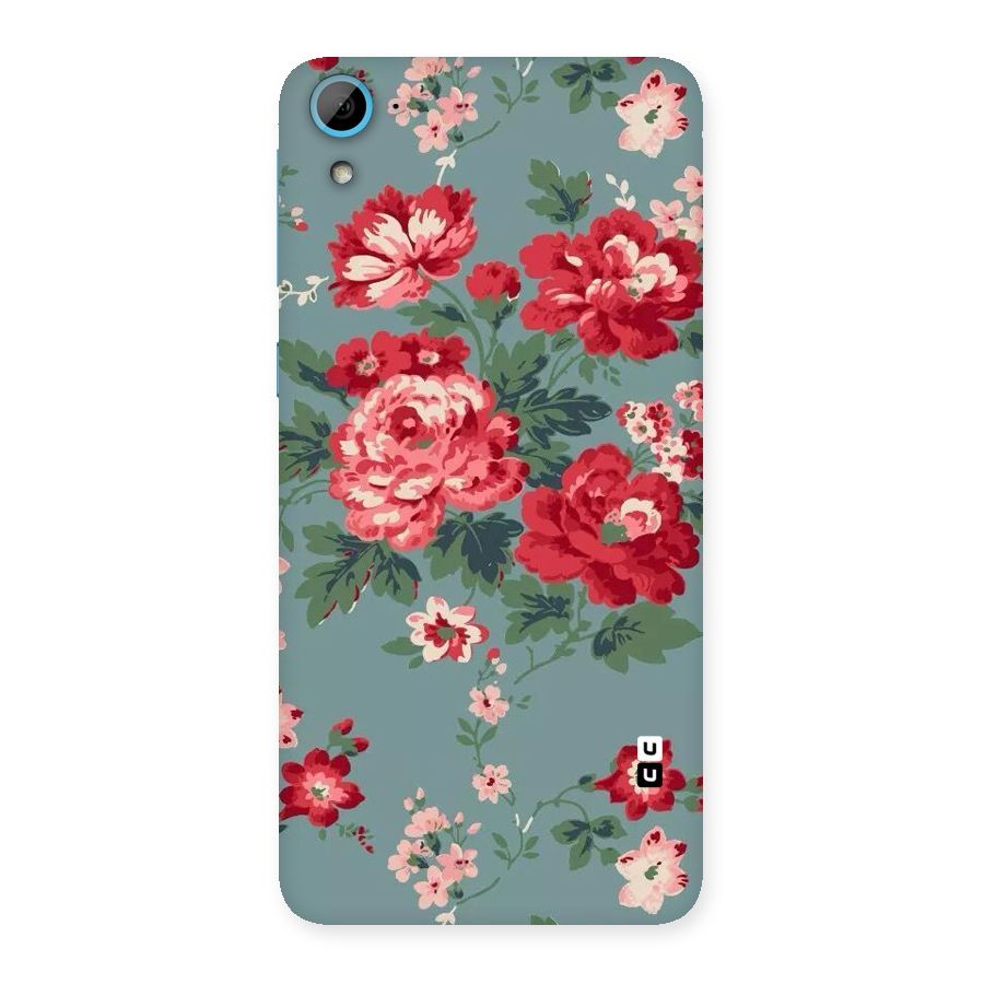 Aesthetic Floral Red Back Case for HTC Desire 826