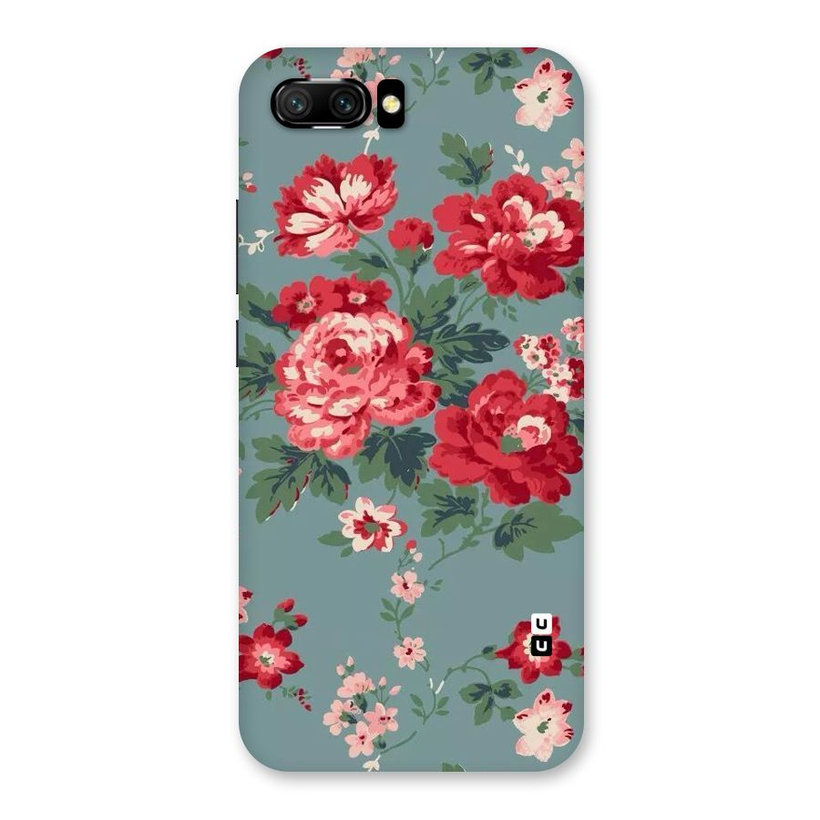 Aesthetic Floral Red Back Case for Honor 10