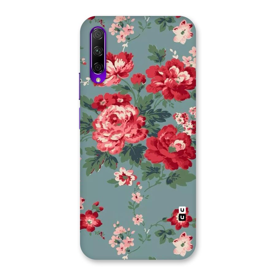 Aesthetic Floral Red Back Case for Honor 9X Pro