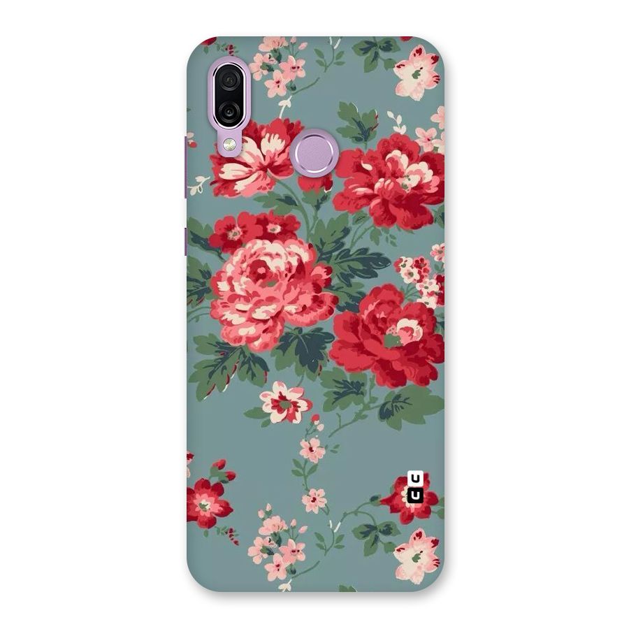 Aesthetic Floral Red Back Case for Honor Play