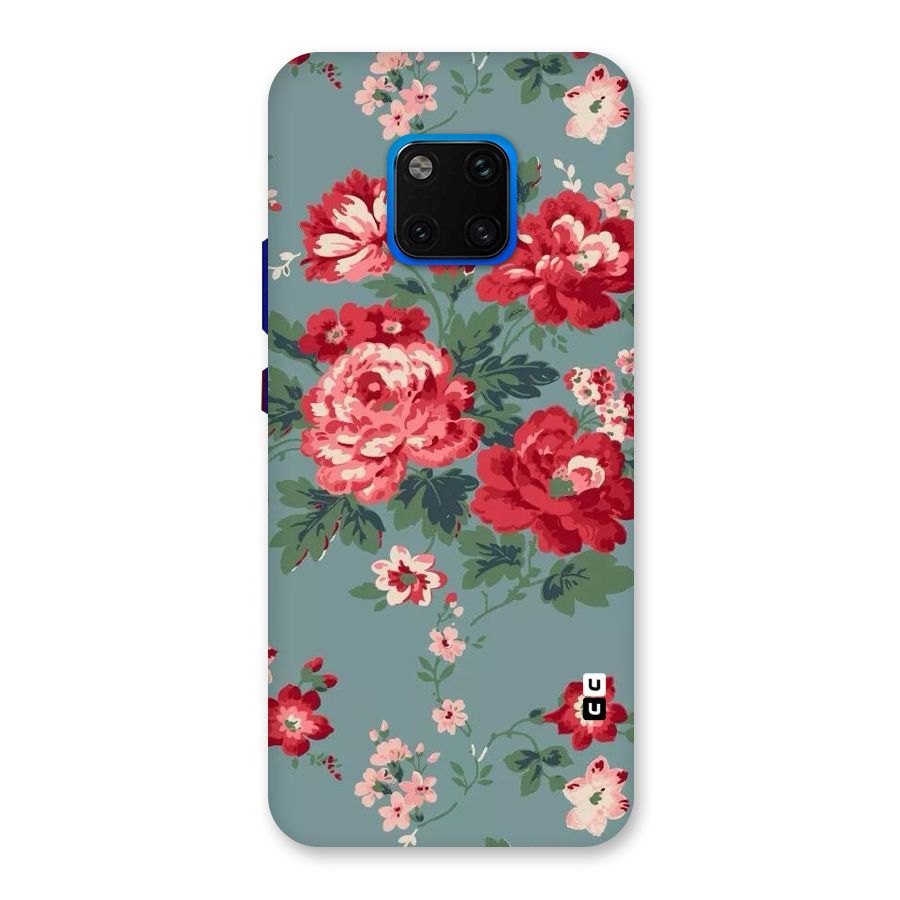 Aesthetic Floral Red Back Case for Huawei Mate 20 Pro