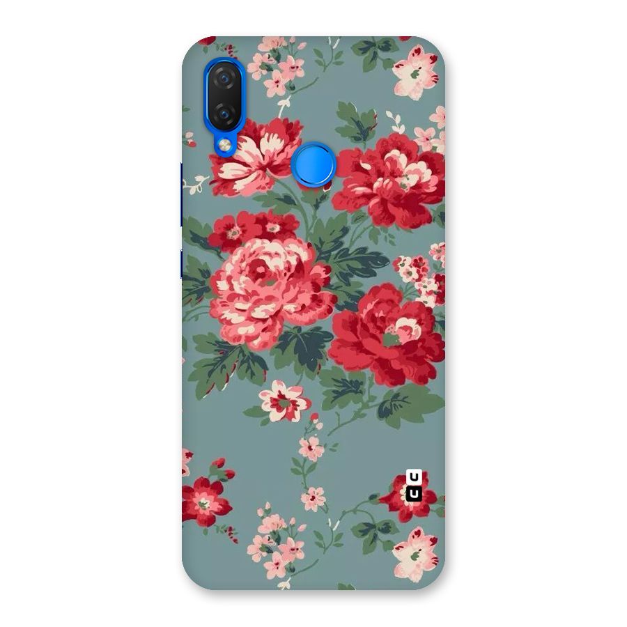 Aesthetic Floral Red Back Case for Huawei Nova 3i