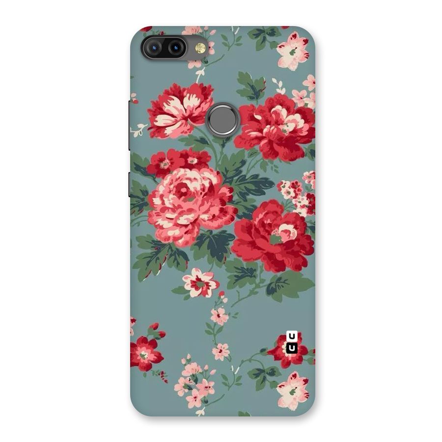 Aesthetic Floral Red Back Case for Infinix Hot 6 Pro