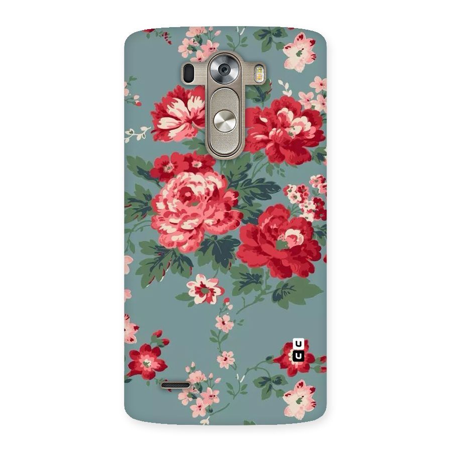 Aesthetic Floral Red Back Case for LG G3
