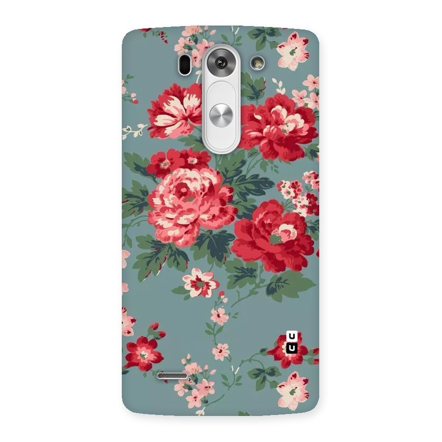 Aesthetic Floral Red Back Case for LG G3 Mini