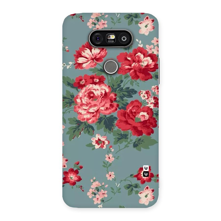 Aesthetic Floral Red Back Case for LG G5