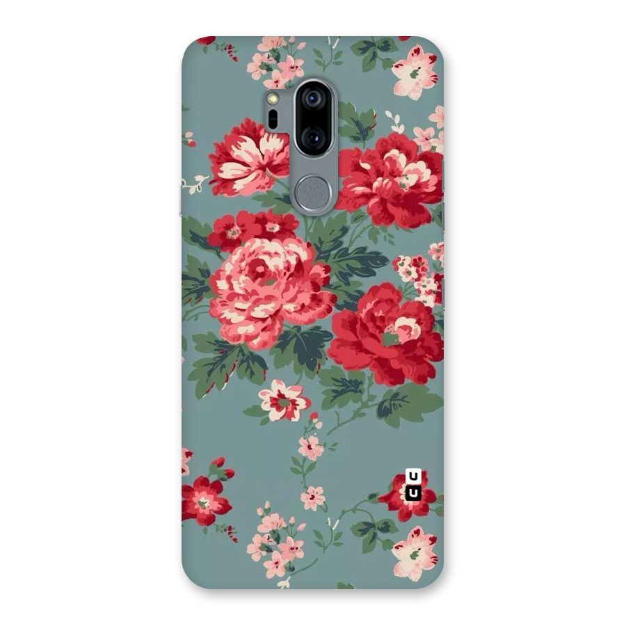 Aesthetic Floral Red Back Case for LG G7