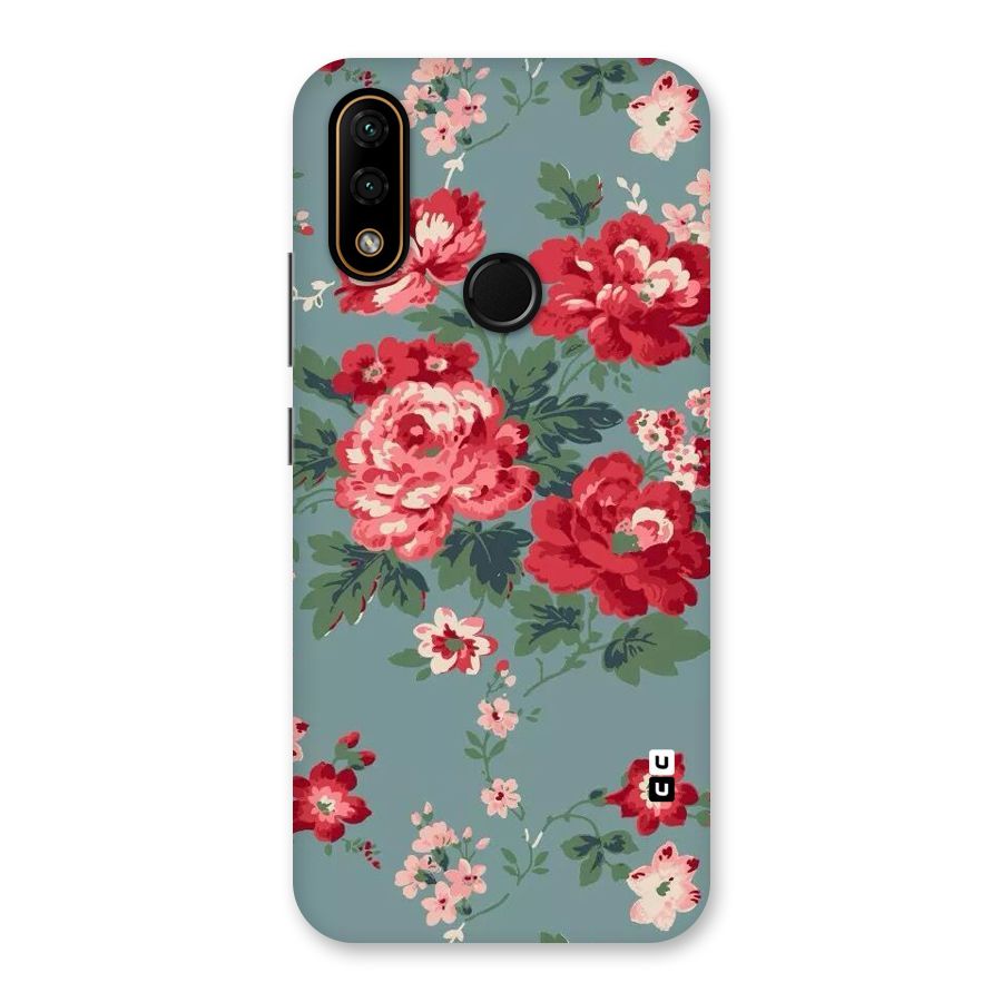 Aesthetic Floral Red Back Case for Lenovo A6 Note
