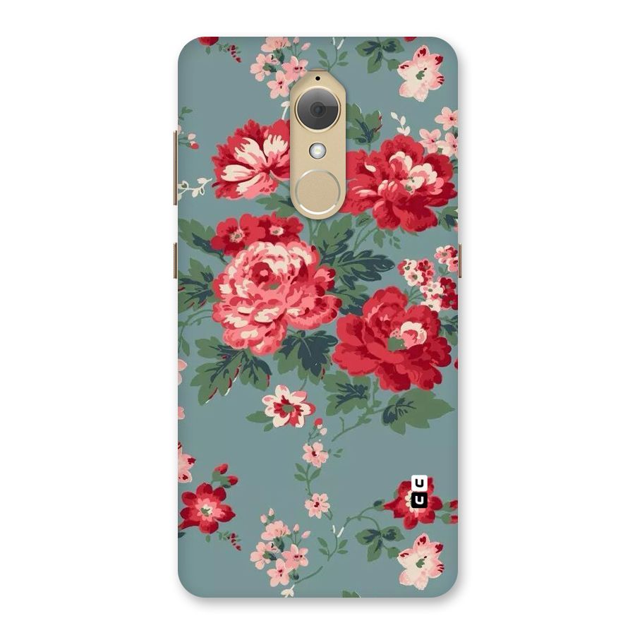 Aesthetic Floral Red Back Case for Lenovo K8