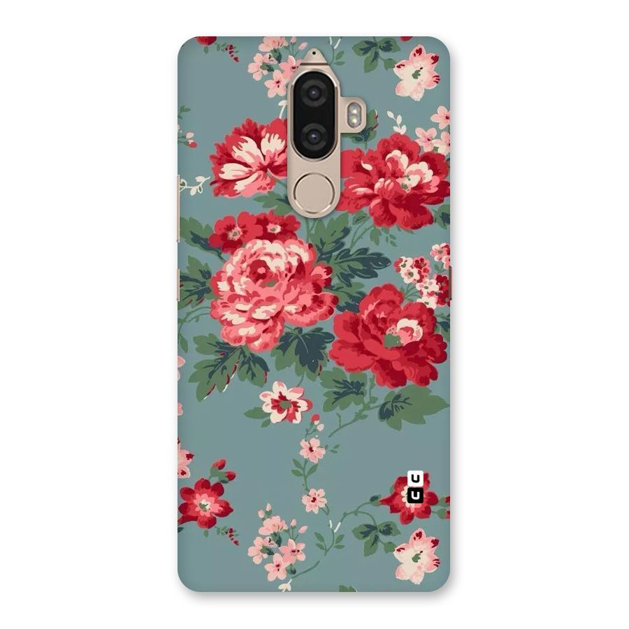 Aesthetic Floral Red Back Case for Lenovo K8 Note